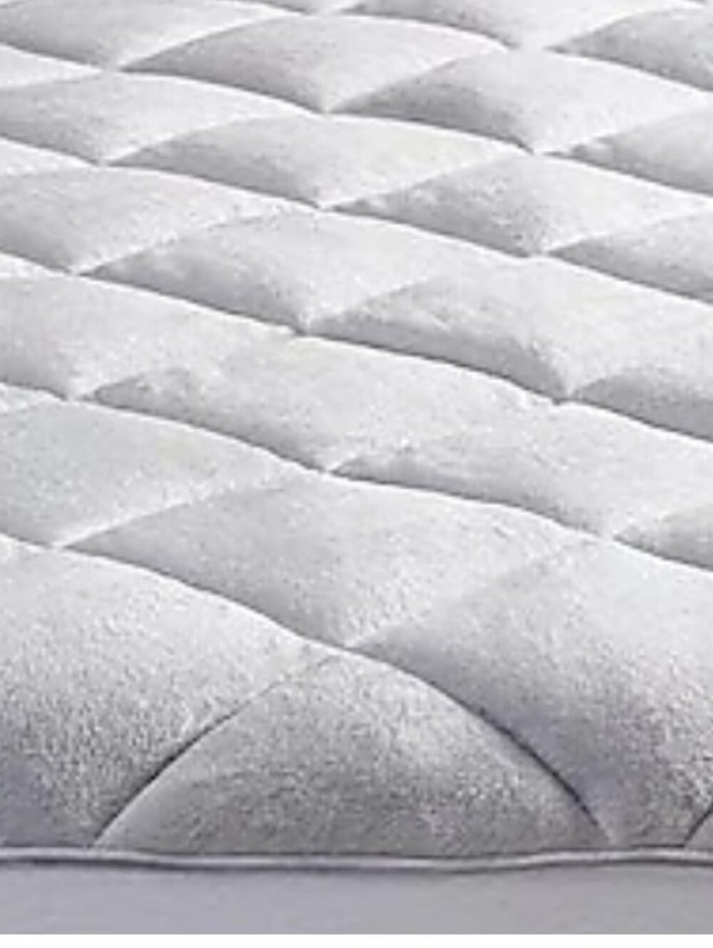 Plush Quilted Mattress Topper - White